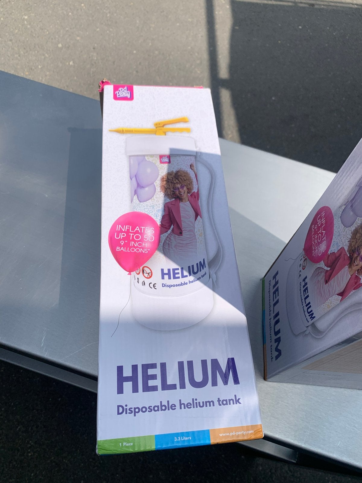 Heliumtank voor ballonnen - Nieuw in doos, Ophalen, Nieuw, Feestartikel, Verjaardag