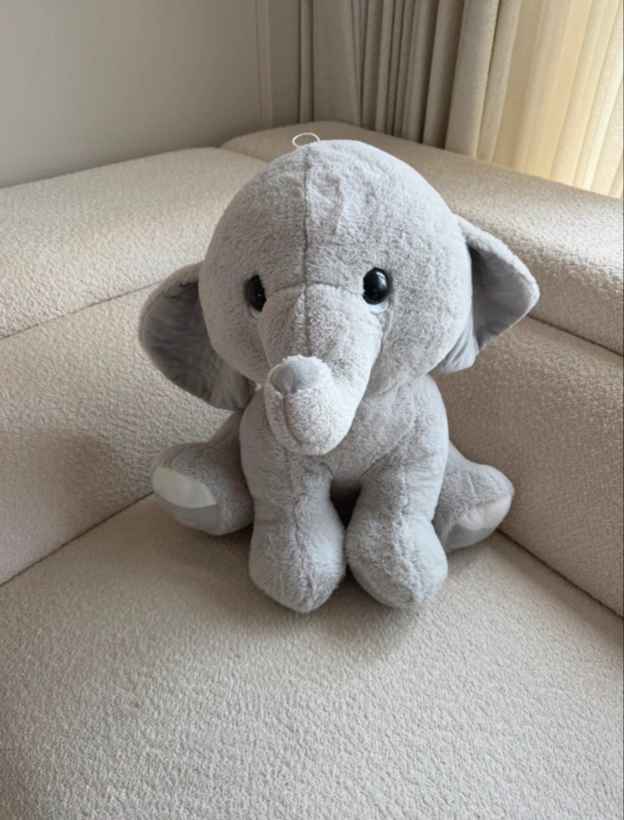 Grijze Olifant Knuffel - 50cm, Grijs, Ophalen of Verzenden, Zo goed als nieuw, Middelgroot (20 tot 80 cm)