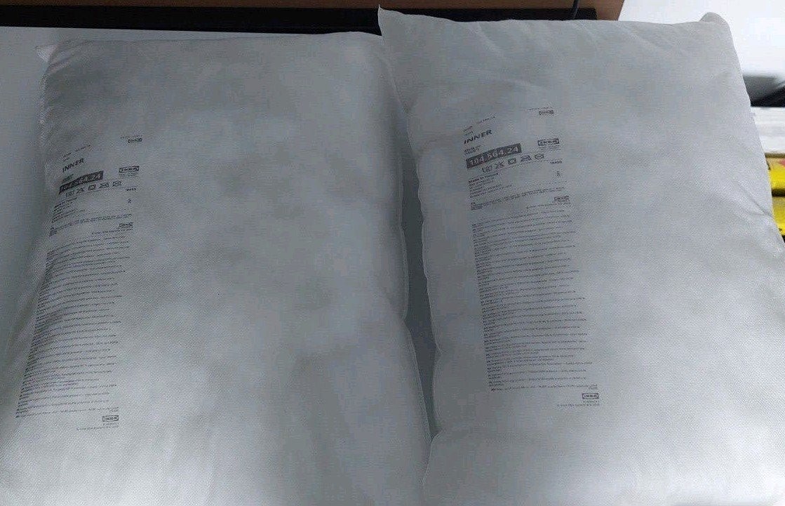 IKEA INNER Binnenkussen 40x58 cm, Inclusief binnenkussen, Wit, IKEA, Ophalen of Verzenden