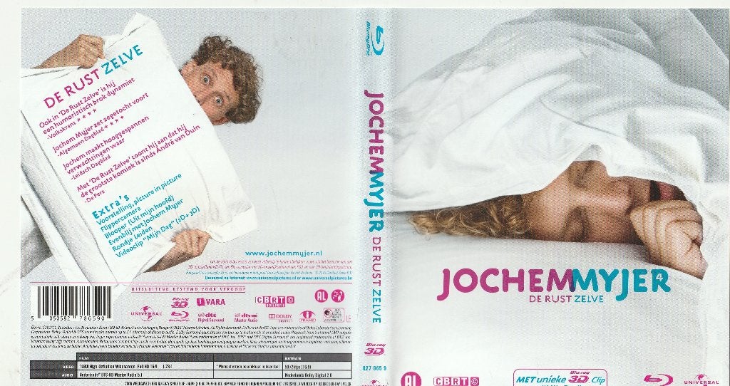 Jochem myjer de rust zelve blu ray, Ophalen of Verzenden, Zo goed als nieuw, Humor en Cabaret
