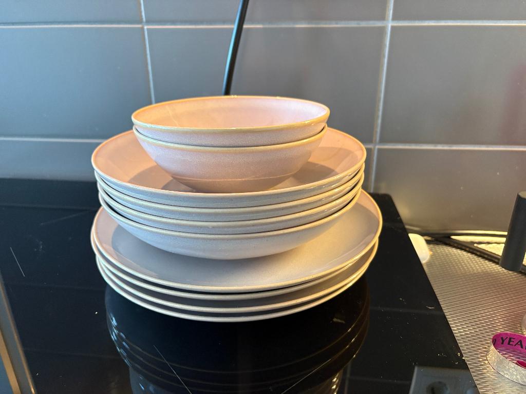 Dinner set, Keramiek, Ophalen of Verzenden, Zo goed als nieuw, Effen
