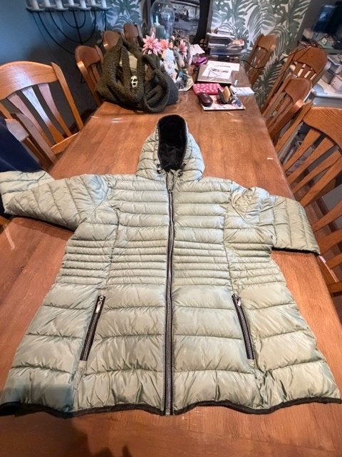 Mintgroene Pescara winterjas - Maat XXL, Ophalen, Maat 46/48 (XL) of groter, Pescara, Zo goed als nieuw