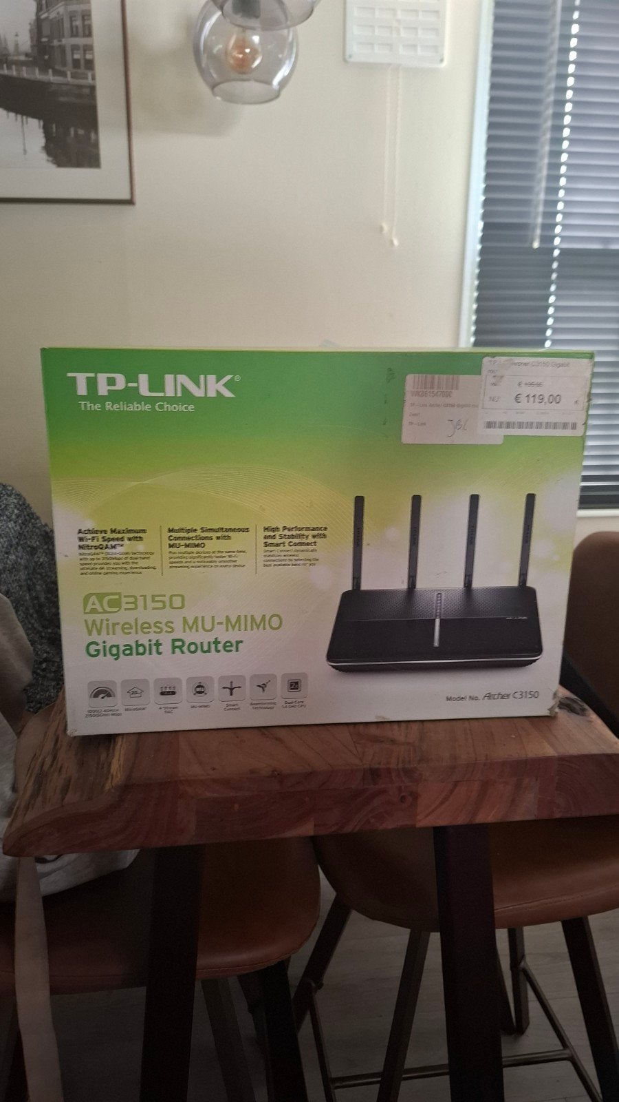 TP-LINK Archer C3150 Gigabit Router - Snelle Wi-Fi, Ophalen of Verzenden, Zo goed als nieuw, Router met modem, TPLink