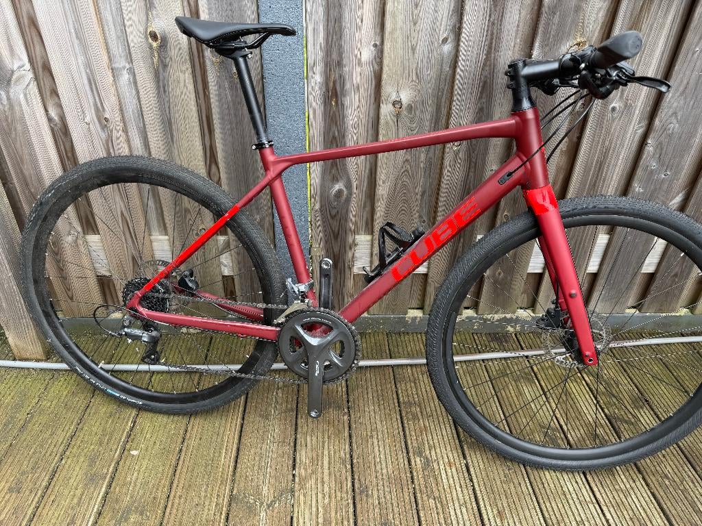 CUBE Sl Road Darkred/Red 2022 (dames/heren), 28 inch, Minder dan 49 cm, Zo goed als nieuw, Meer dan 20 versnellingen