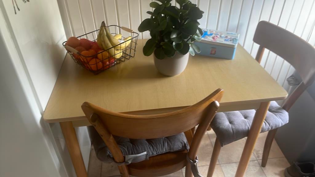 Keukensetje, Huis en Inrichting, Complete eetkamers, Ophalen of Verzenden, Gebruikt, Landelijk, Minder dan 4 stoelen