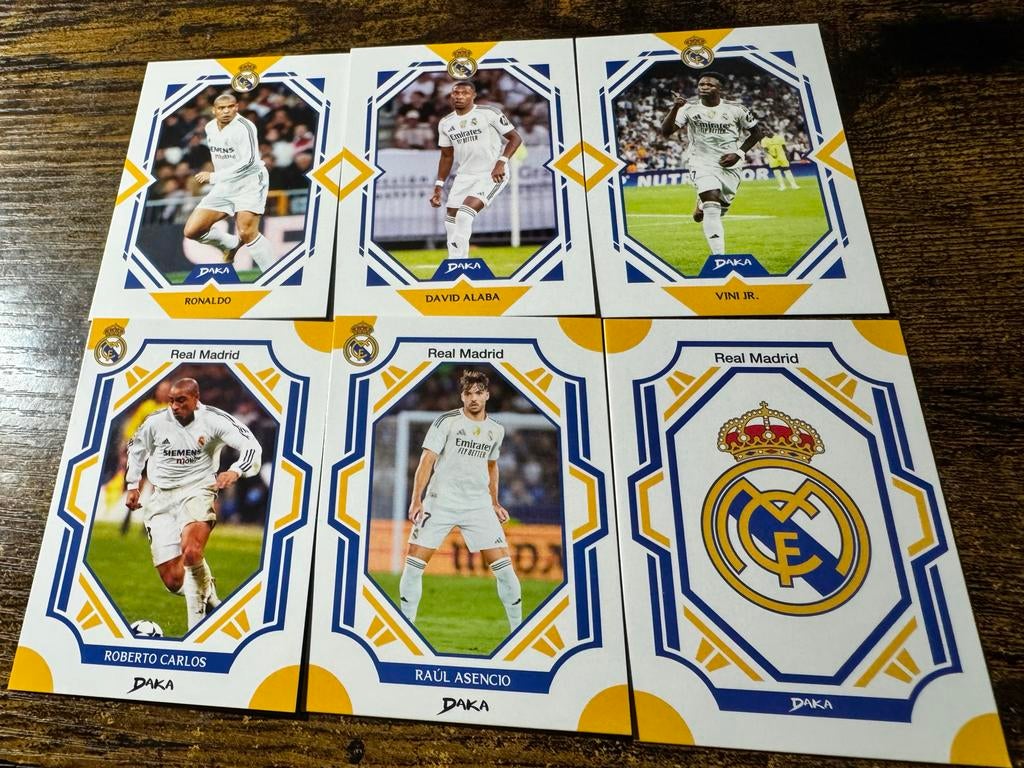Real Madrid Spelerskaarten - Roberto Carlos, Ronaldo, Alaba, Ophalen of Verzenden, Zo goed als nieuw, Buitenlandse clubs, Spelerskaart