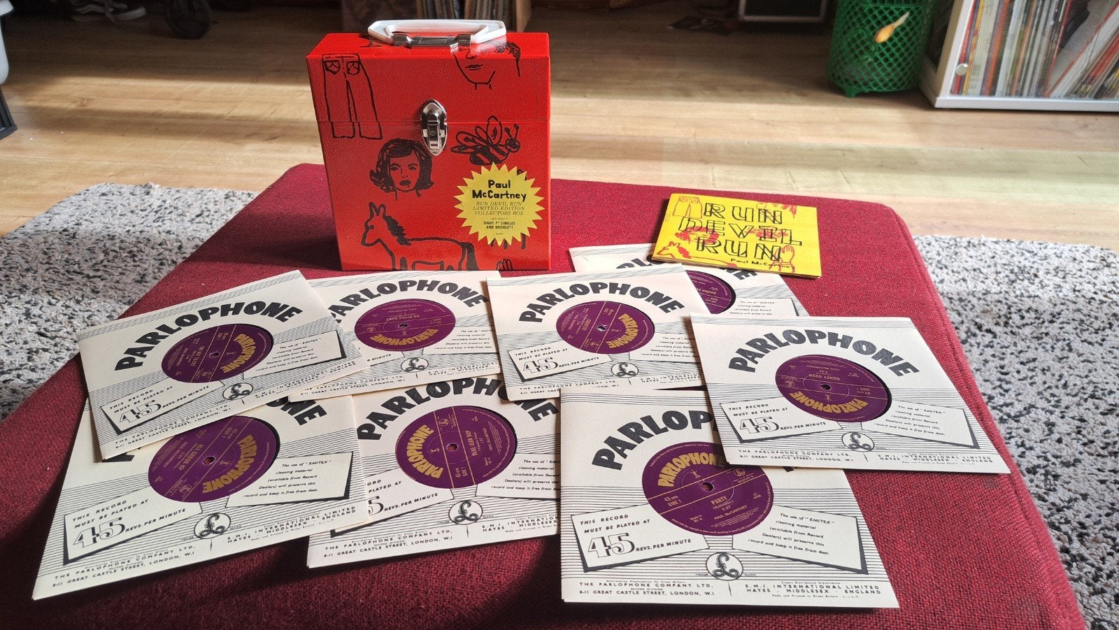 Paul McCartney Run devil run 8* 7" singles box (Beatles), Cd's en Dvd's, Ophalen of Verzenden, Zo goed als nieuw, Pop