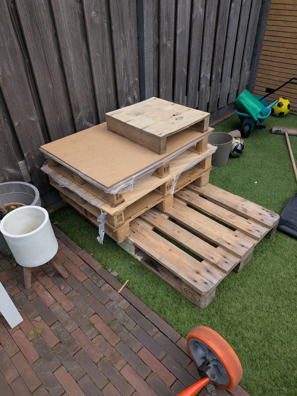 Gratis 4x pallet, Ophalen, Hout