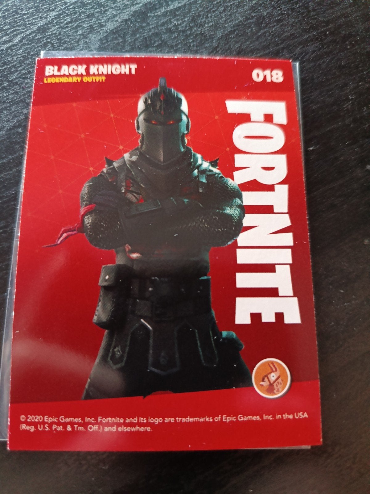 Panini Fortnite Reloaded - Black Knight #018 (Legendary Outf, Ophalen of Verzenden