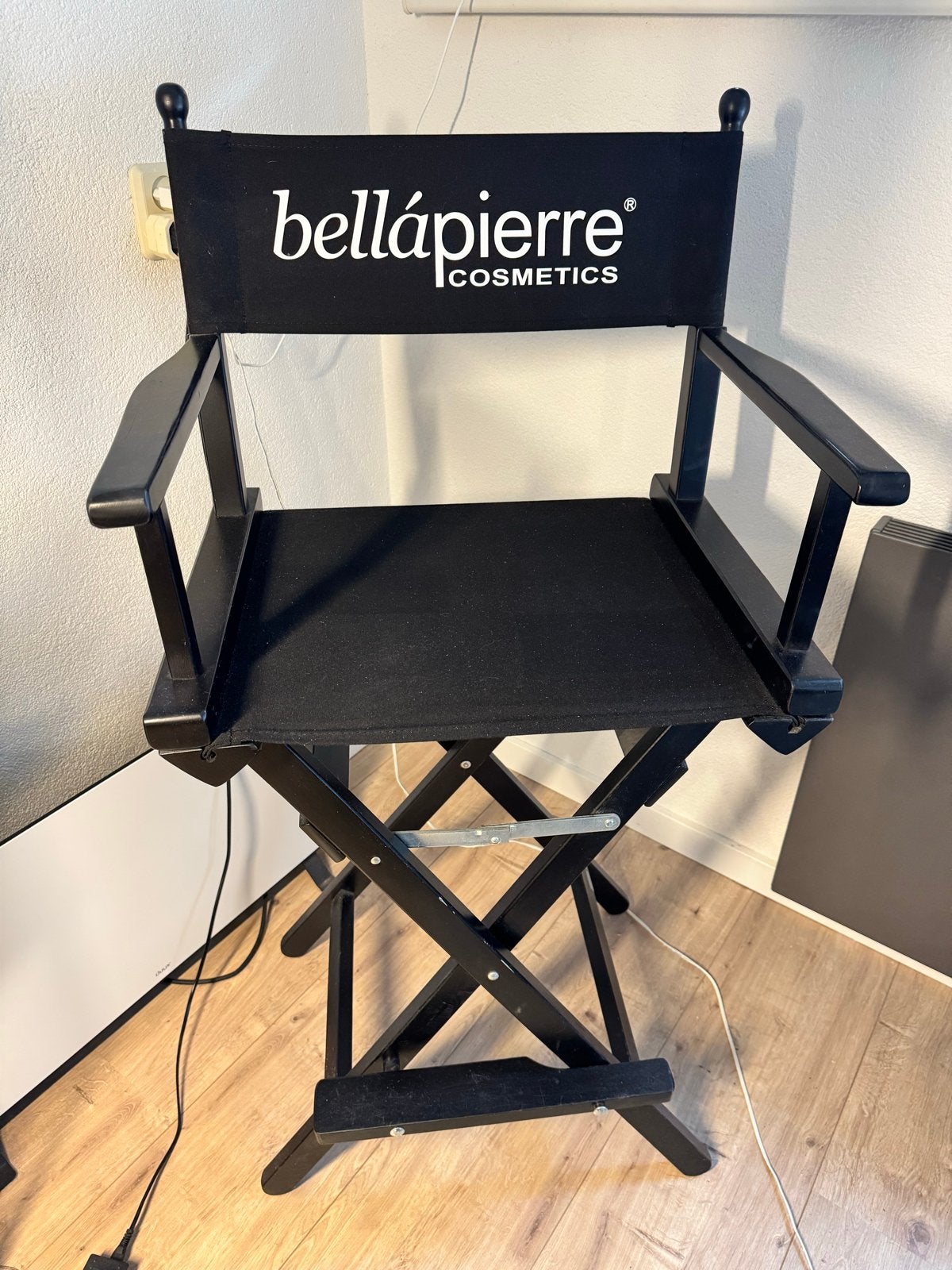 Bellapierre Cosmetics Regisseursstoel - Zwart, Huis en Inrichting, Ophalen, Zwart, Zo goed als nieuw, Eén