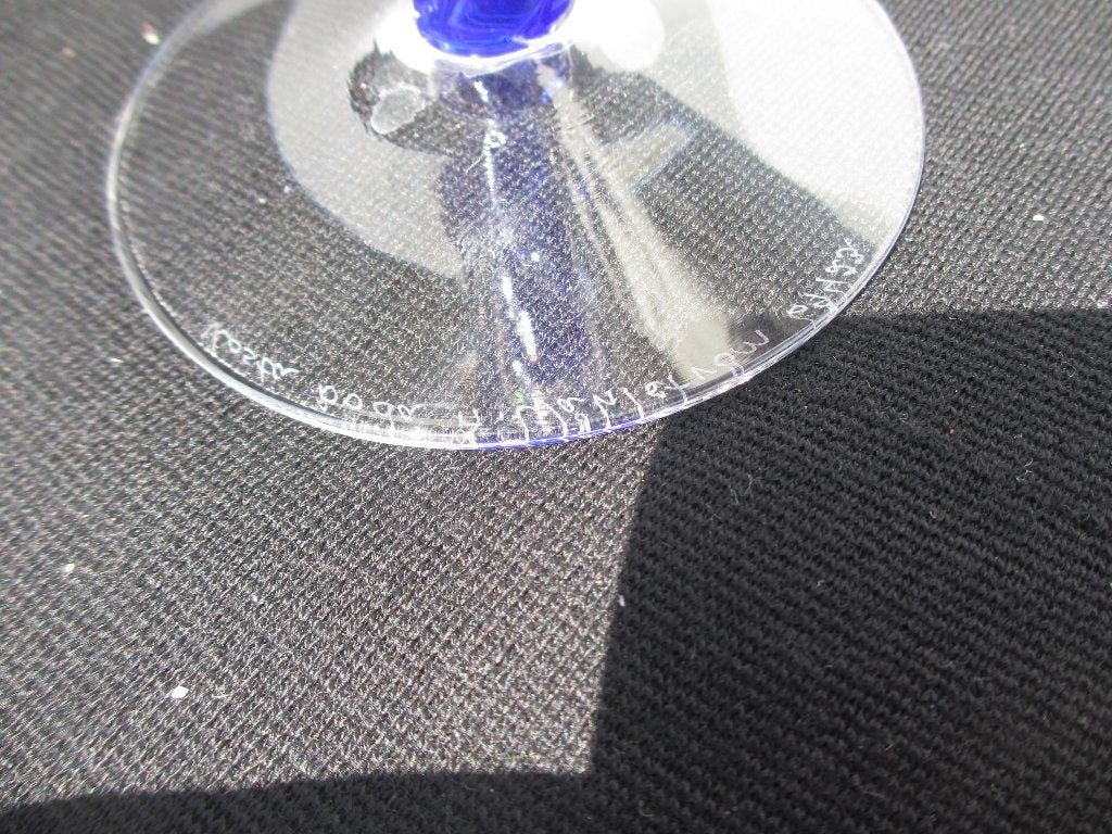 Kosta Boda kandelaar Ann Wahlström - Kobaltblauw glas, Ophalen of Verzenden