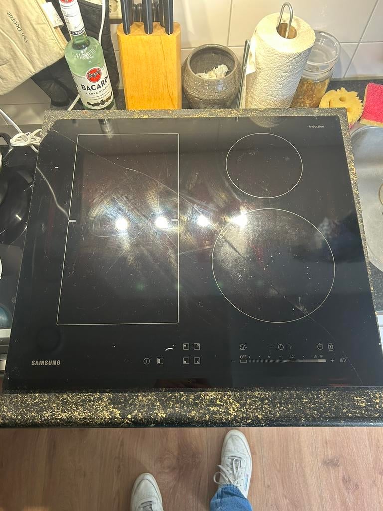 Kookplaat inductie samsumg, Ophalen, 4 kookzones, Zo goed als nieuw, Gas