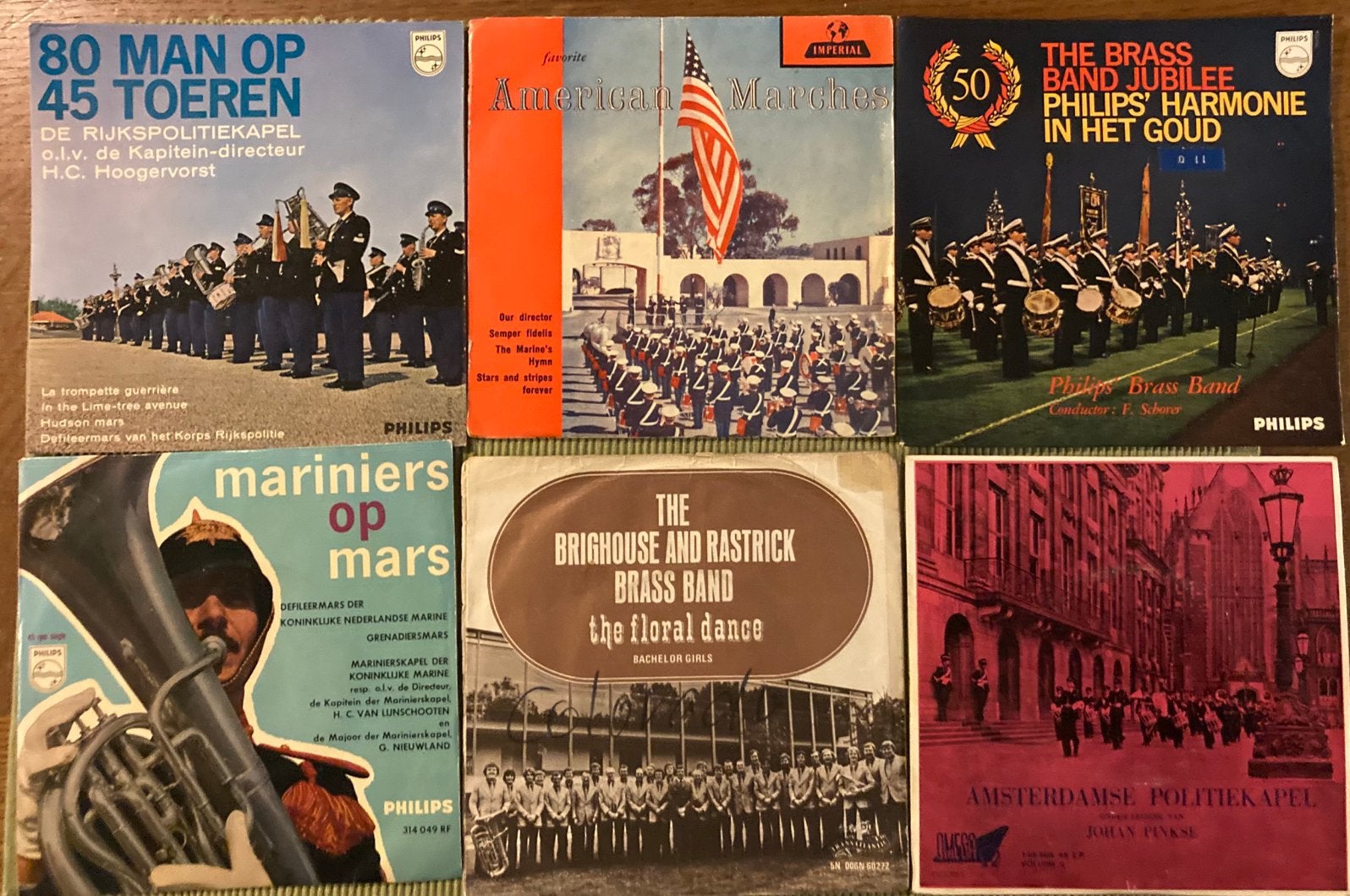 9 vinyl singles Brass en Mars Bands, Ophalen of Verzenden, Gebruikt, Overige genres