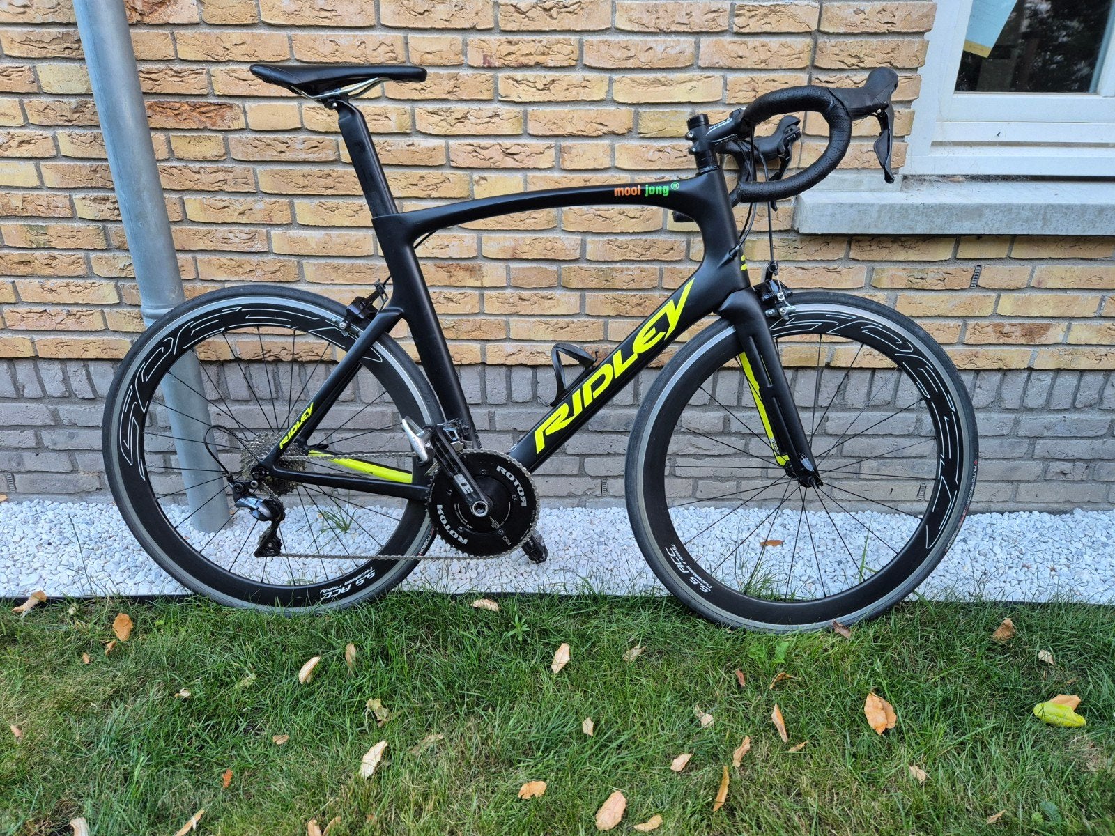 Ridley racefiets - Ultegra afgemonteerd, carbon frame, 28 inch, Gebruikt, Carbon, Velgrem