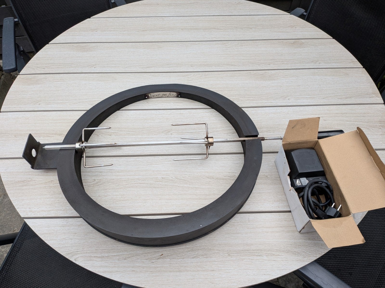 The Spit on Fire 20 inch als nieuw. Binnenmt 45cm. Draaispit, Tuin en Terras, Barbecue-accessoires, Ophalen of Verzenden, Zo goed als nieuw