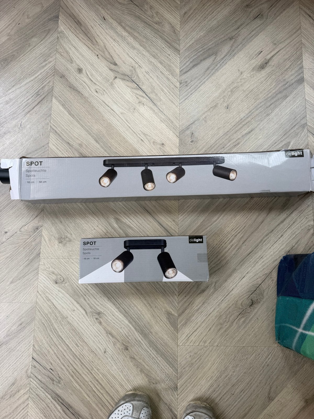 Delight Spotleuchte Spots - 1x2 en 1x4 spots, Ophalen, Overige merken, Nieuw, Geschikt voor plafondmontage