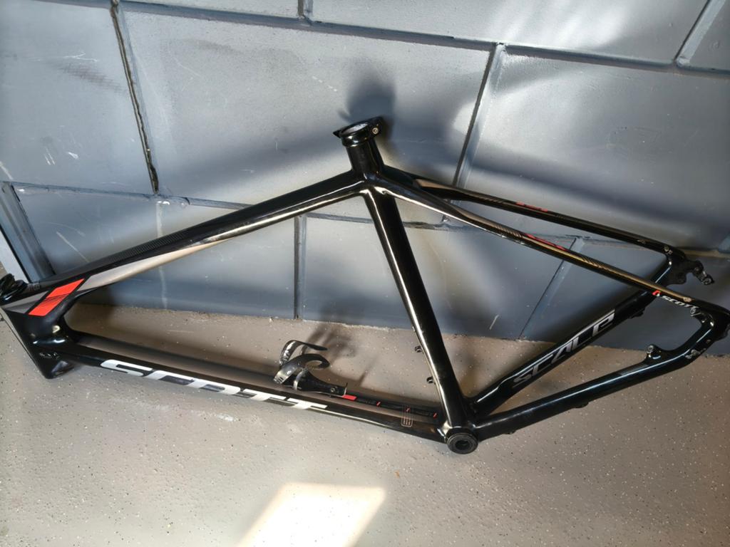 Scott Scale 610 XL Carbon Frame (Zadelpen, Stuurpen, Stuur), Ophalen, Frame, Gebruikt, Mountainbike