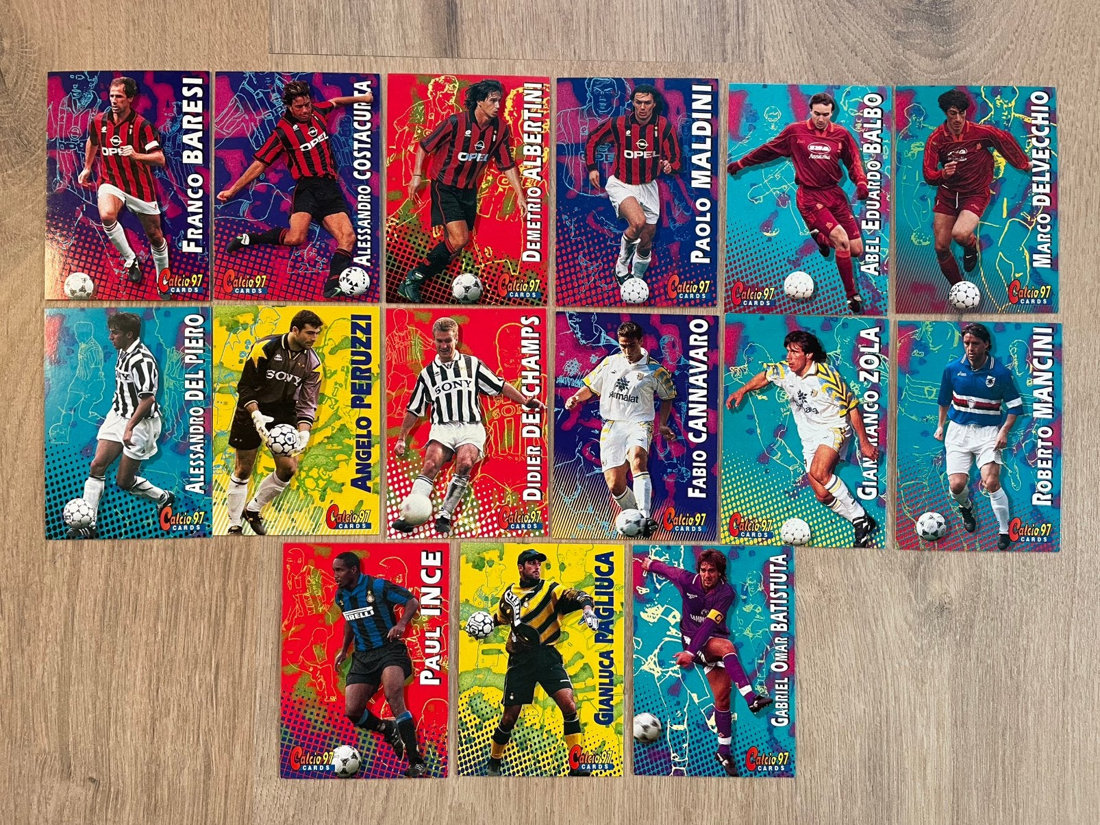 Panini cards Italië  Serie A ., Ophalen of Verzenden, Nieuw, Buitenlandse clubs, Poster, Plaatje of Sticker
