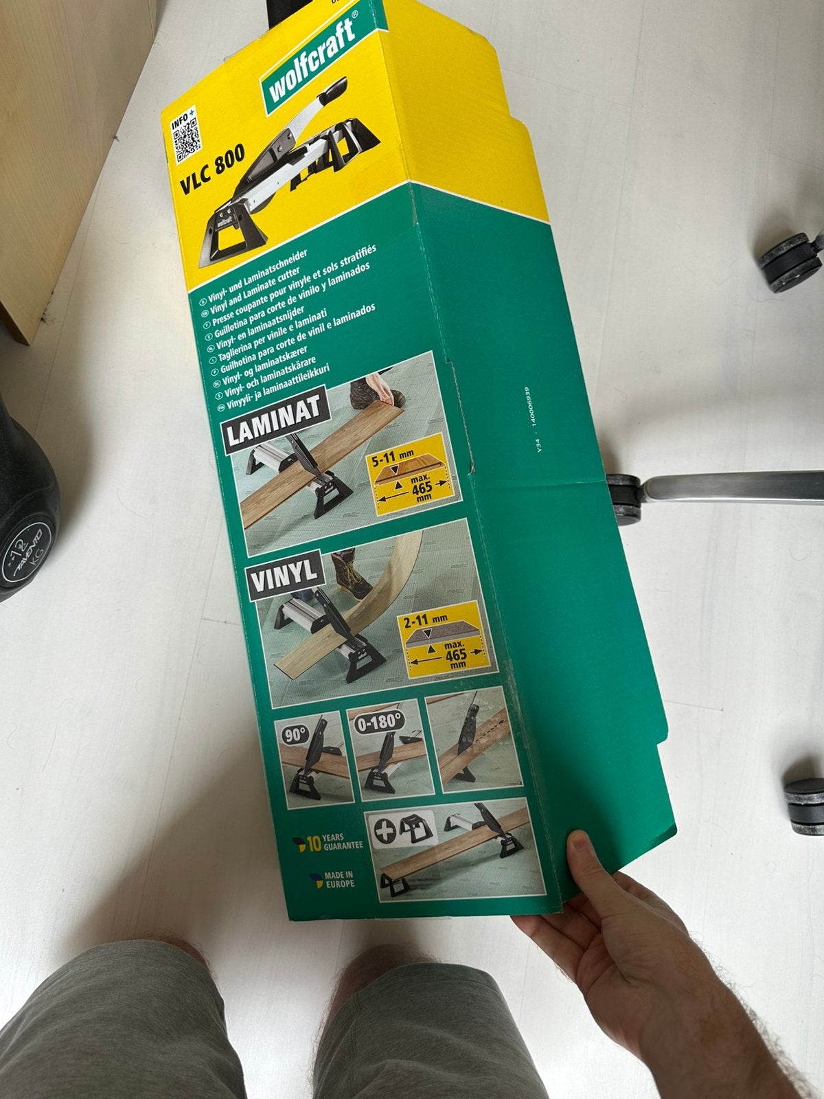 Wolfcraft VLC 800 Laminaatsnijder, Ophalen, Zo goed als nieuw