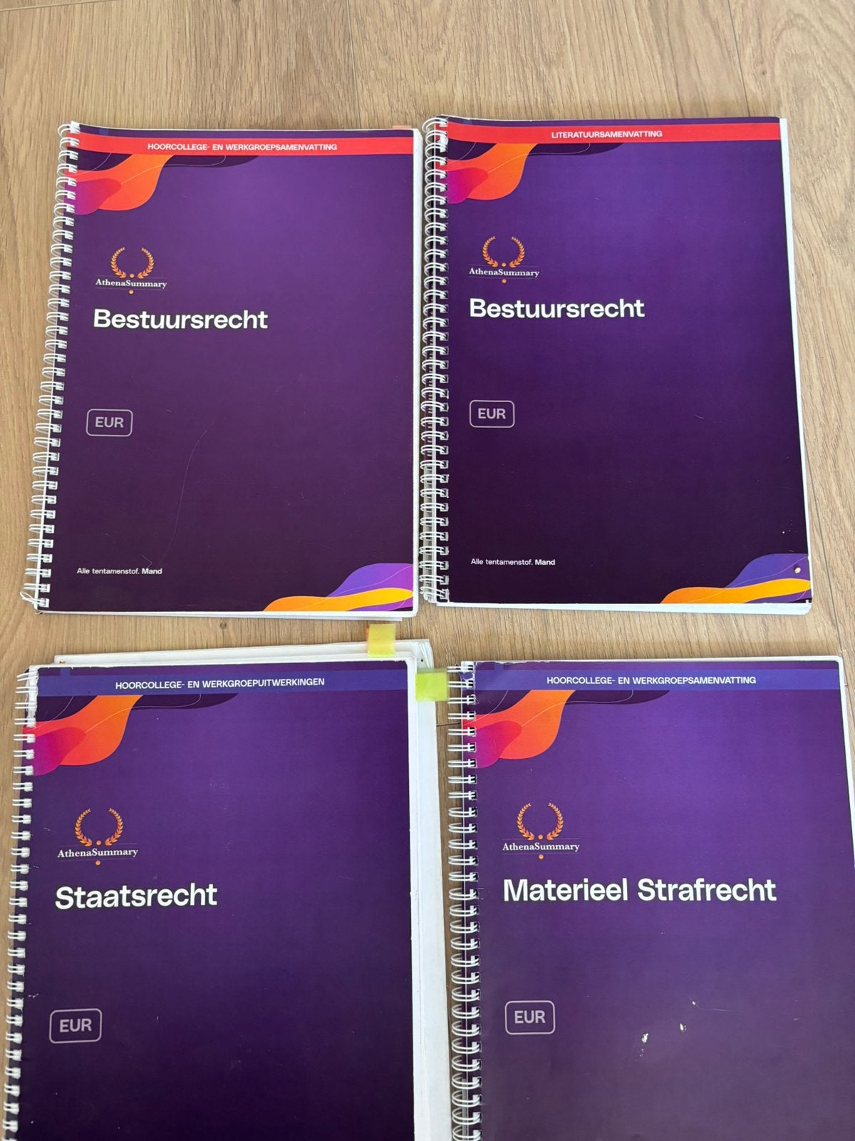 Athena samenvattingen Rechten jaar 2, Boeken, Ophalen of Verzenden, Alpha, Zo goed als nieuw, WO