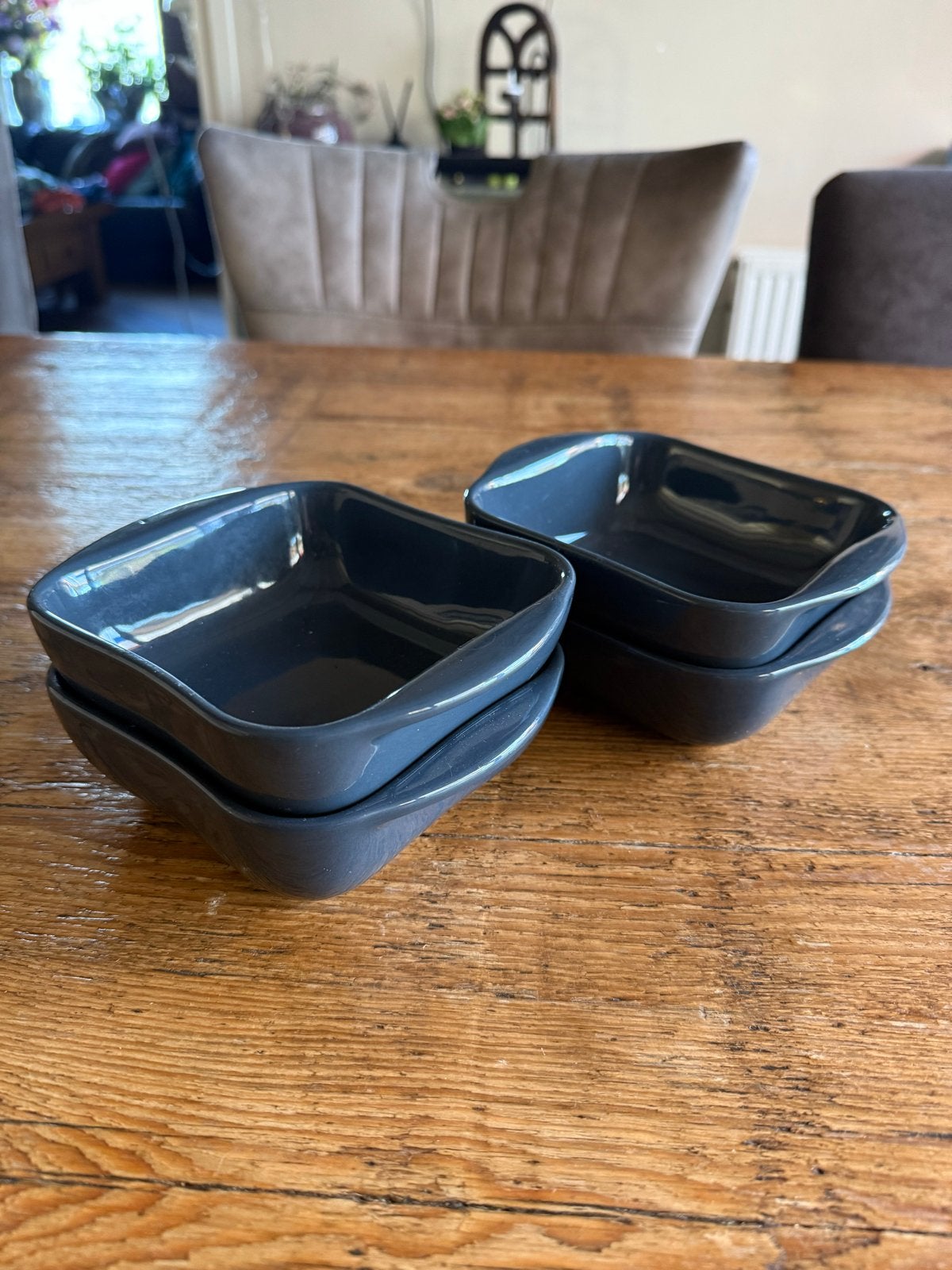 Set van 4 Vivo ovenschaaltjes, Gebruikt, Vivo, Keramiek, Ophalen of Verzenden