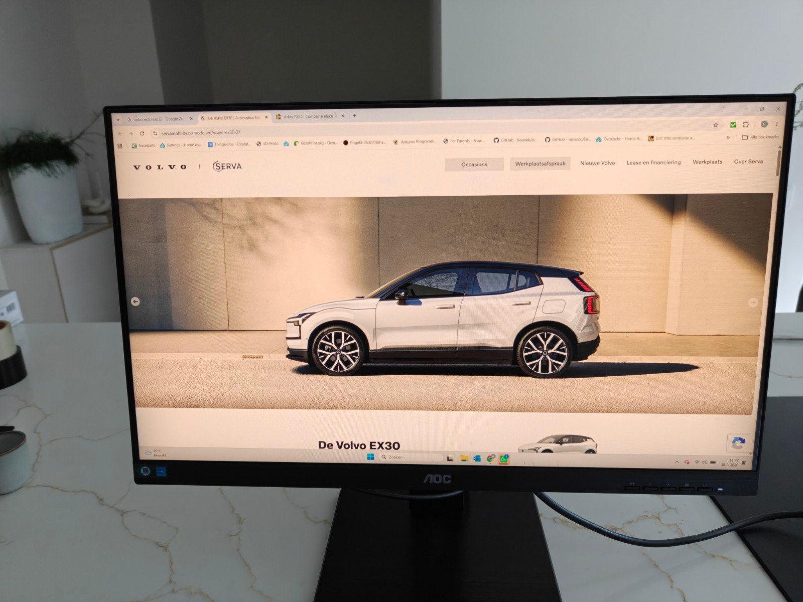 AOC Q24P2Q 23.8 inch QHD Monitor, Computers en Software, Ophalen, IPS, Zo goed als nieuw, Quad HD (2K)