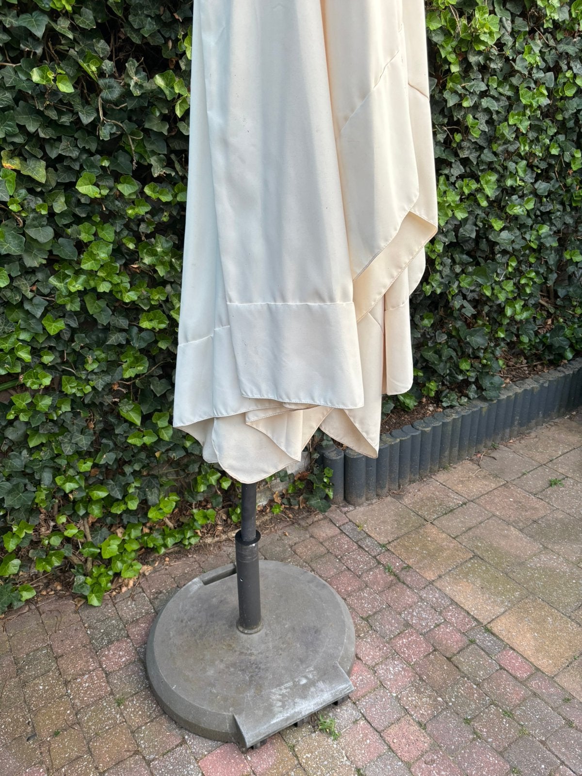 parasol 3.80, Tuin en Terras, Ophalen of Verzenden, Zo goed als nieuw, Parasolvoet