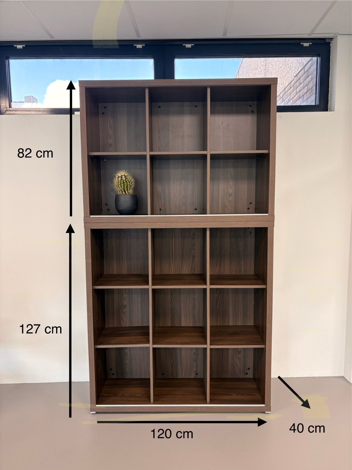 2x Prachtige donkerbruine katen (geen IKEA), Huis en Inrichting, Ophalen, Met plank(en), Gebruikt, 100 tot 150 cm