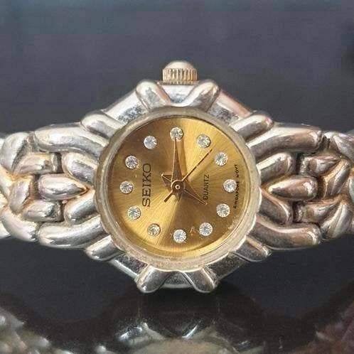 Seiko vintage analoog dameshorloge, Gebruikt, Staal, Polshorloge, Ophalen of Verzenden
