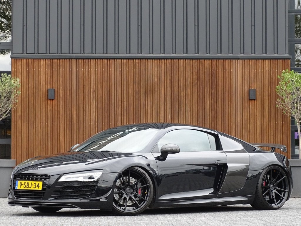 Audi R8 4.2 V8 FSI 421PK / Carbon / Liftsysteem / LED / B&O, Gebruikt, Zwart, Leder, Handgeschakeld
