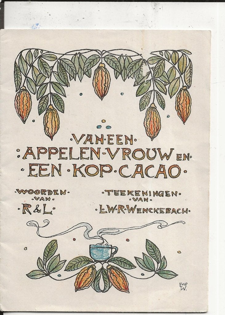 Van Houtens Cacao Teekeningen van L WEnckebach12 blz, Ophalen of Verzenden, 1920 tot 1940, Ongelopen, Overige thema's