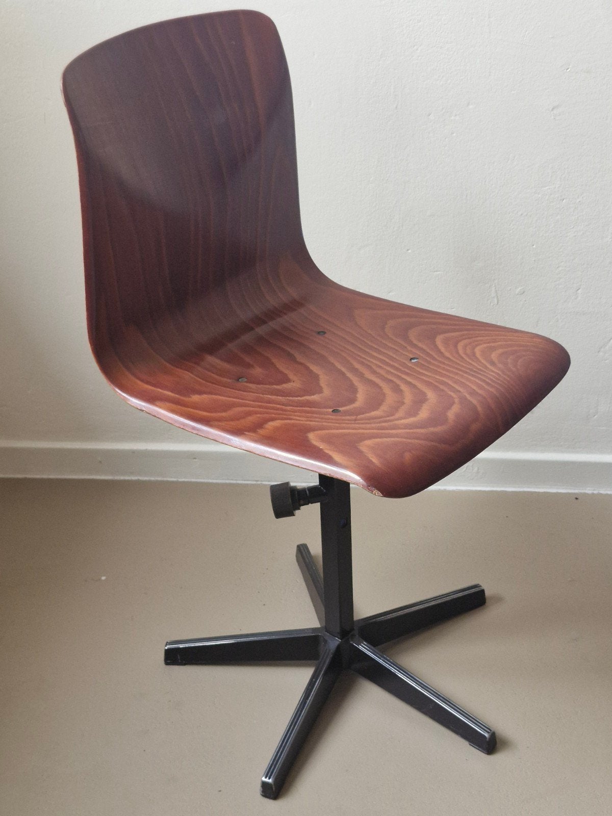 Tuhr-Op-Seat, west Germany stoel, Ophalen, Gebruikt, Bruin, Vintage, Retro, Mid-century