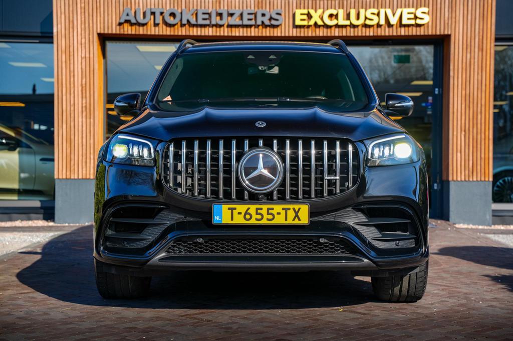 Mercedes-Benz GLS AMG 63 4MATIC+ Premium Plus V8 612PK 7 per, Auto's, Gebruikt, 7 stoelen, Zwart, Leder