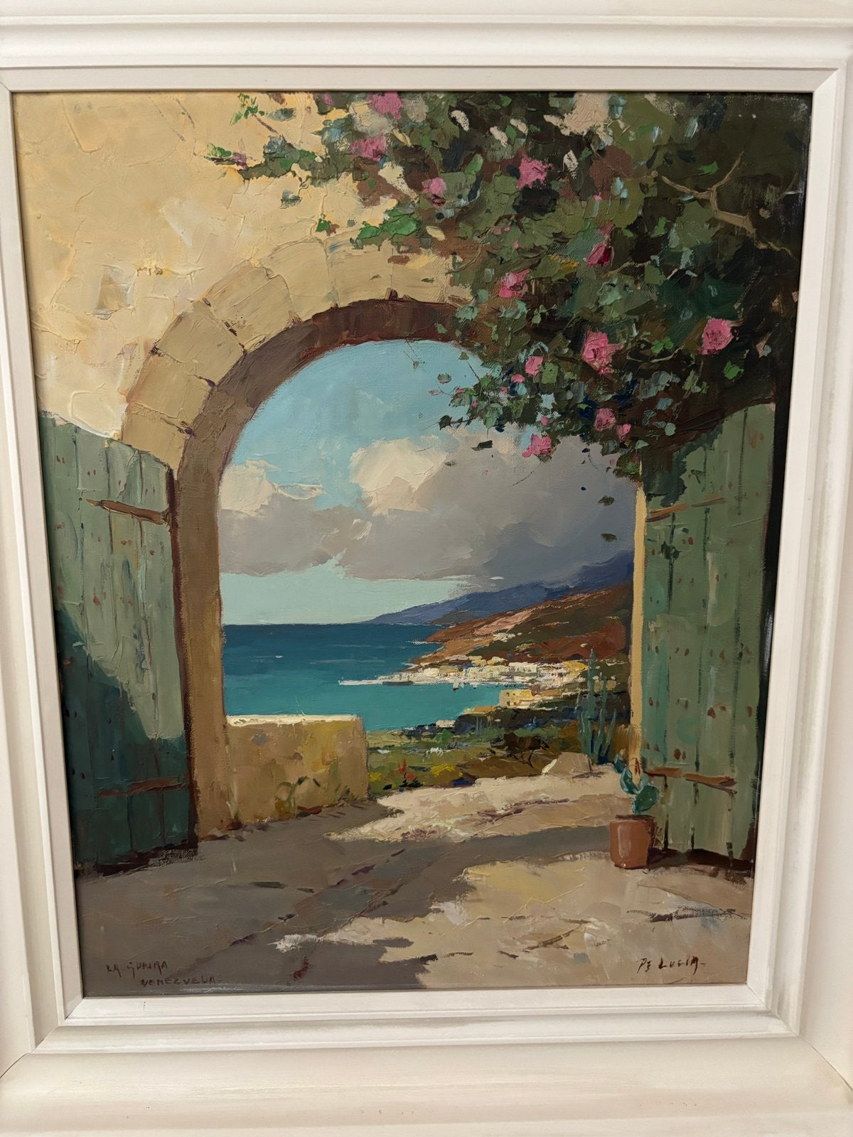 Schilderij: van door Pe Lucia / Evert-Jan Ligtelijn, Doek, Realistisch, Ophalen of Verzenden, Gesigneerd