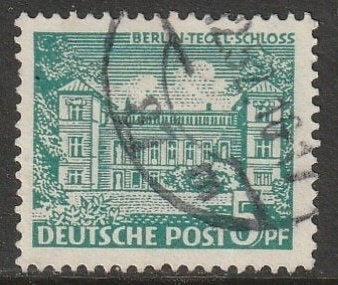 Berlijn 1949 44 Tegeler Slot 5p, Gest, Ophalen of Verzenden, Overige periodes, Gestempeld