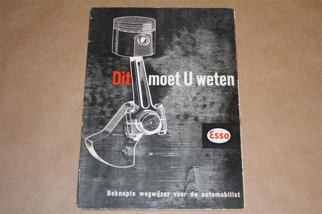 Dit moet u weten - Uitgave Esso circa 1960, Boeken, Ophalen of Verzenden, Gelezen, Overige merken