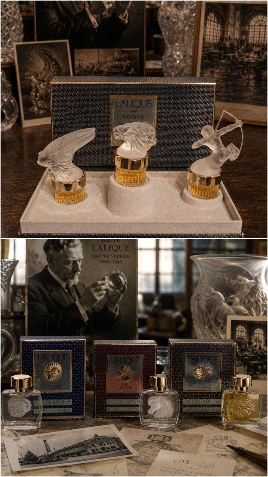 LALIQUE Flacons Collection Mascottes, Ophalen of Verzenden, Zo goed als nieuw, Miniatuur