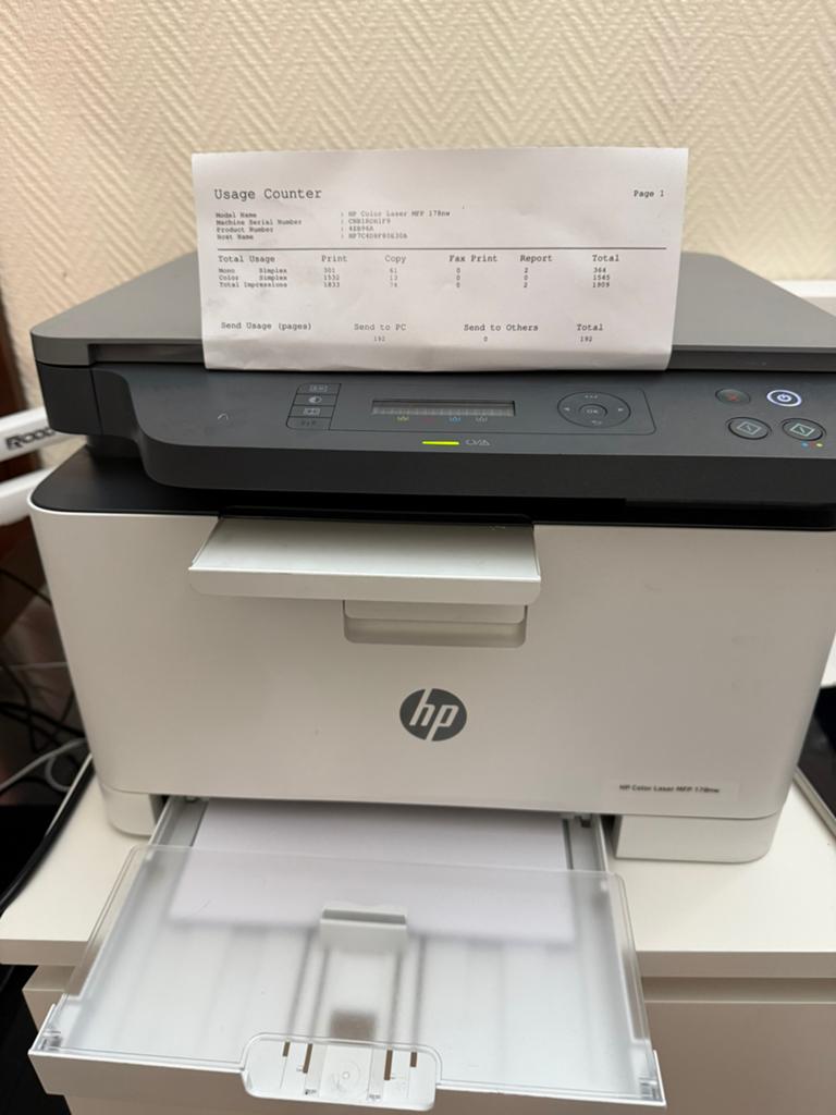 HP Color Laser MFP 178nw All in One Printer, Computers en Software, Printers, All-in-one, Zo goed als nieuw, Ingebouwde Wi-Fi