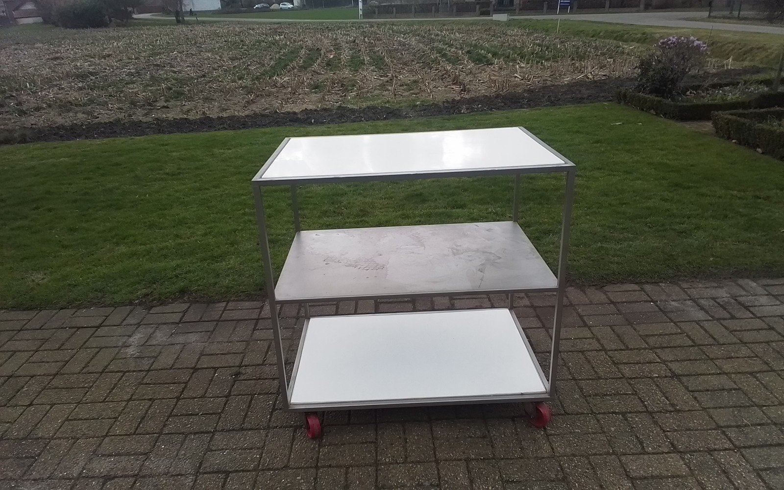 Serveerwagen, plateauwagen, magazijnwagen, RVS, 100 liter of meer, Ophalen, Transportkar