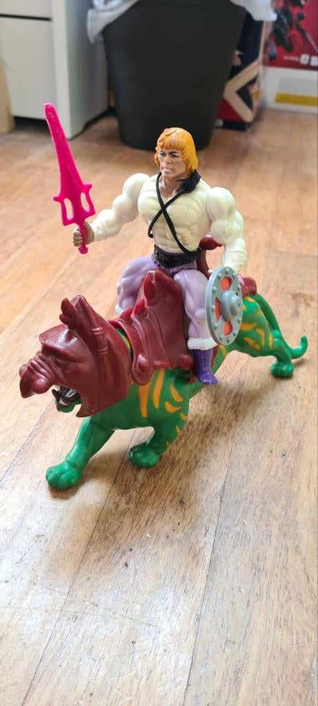 Masters of the Universe Prince Adam en Battle Cat, Verzamelen, Speelgoed, Ophalen of Verzenden, Gebruikt