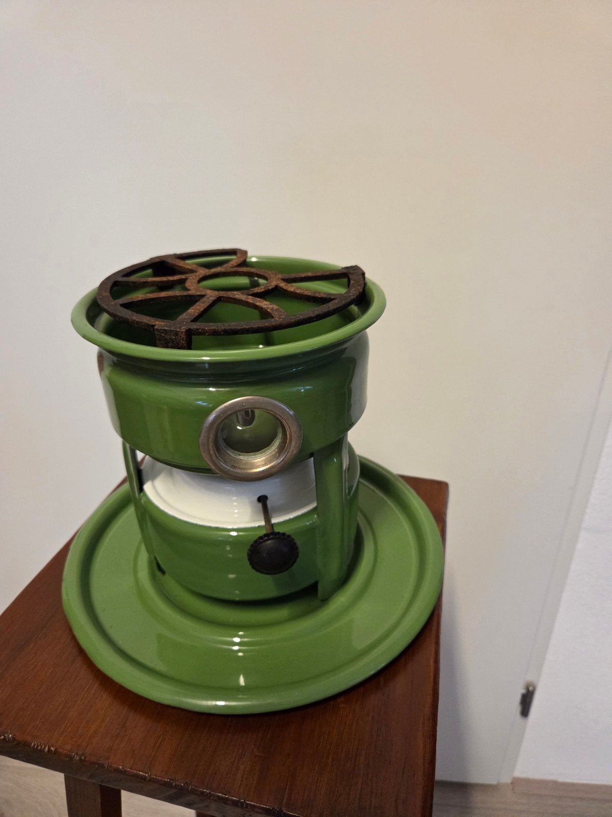 emaille vintage petroleum stel, Antiek en Kunst, Ophalen of Verzenden