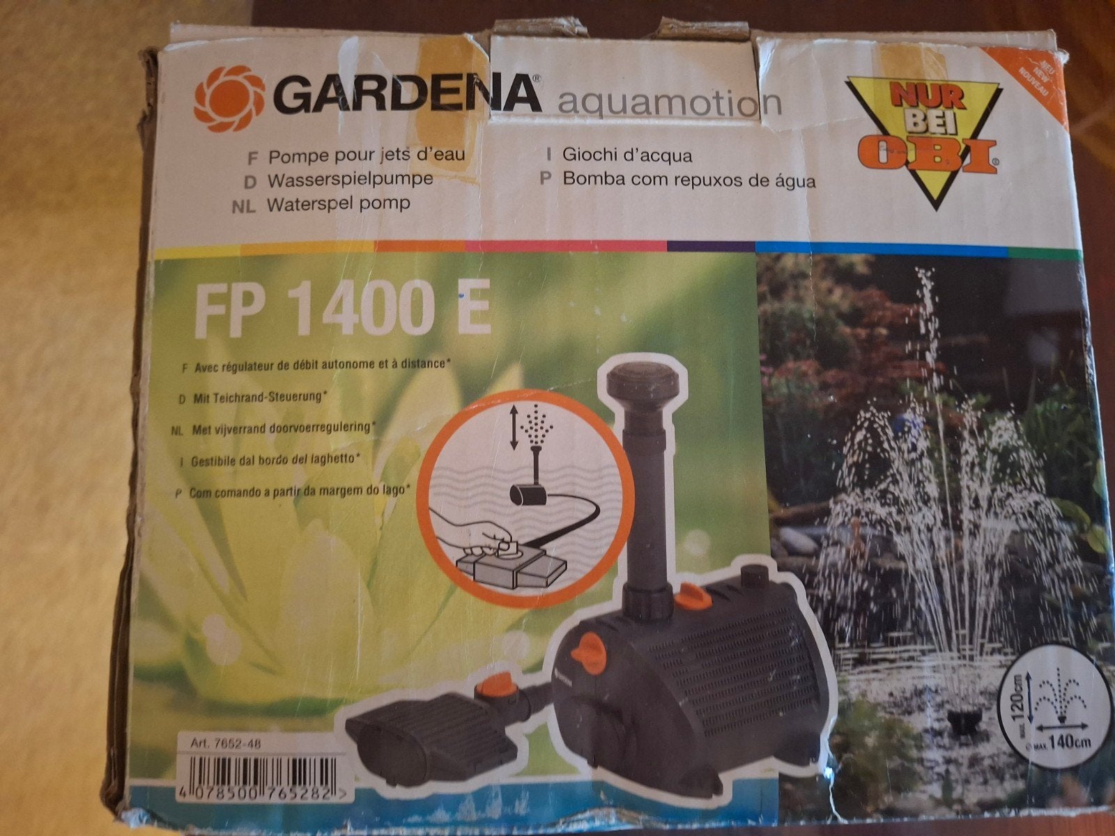 Gardena vijverpomp  FP 1400E, Ophalen of Verzenden, Elektrisch, Dompelpomp