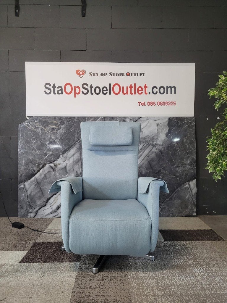 Staopstoel Prominent met topswing en accu en lumbaalsteun, Minder dan 75 cm, Ophalen of Verzenden, Zo goed als nieuw, Stof