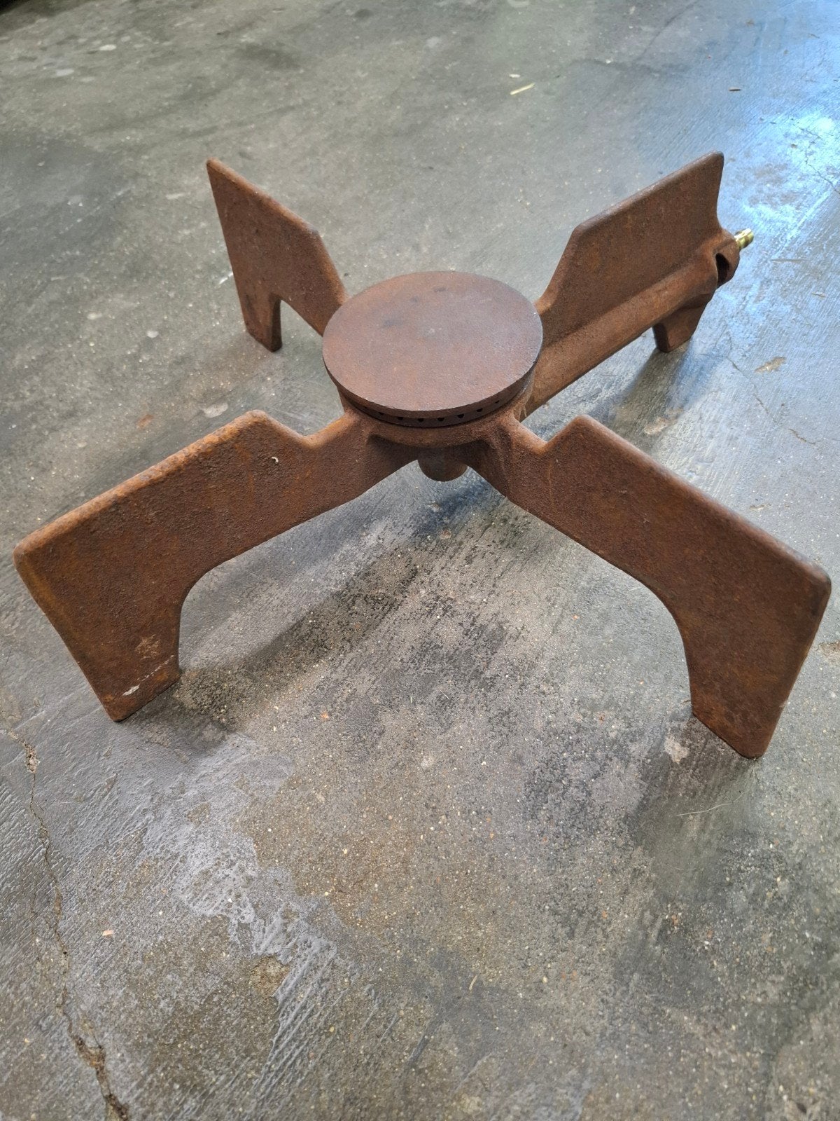 Robuuste gietijzeren gasbrander voor buiten/binnen koken, Gebruikt, Minder dan 85 cm, 3 kookzones of minder, Ophalen of Verzenden
