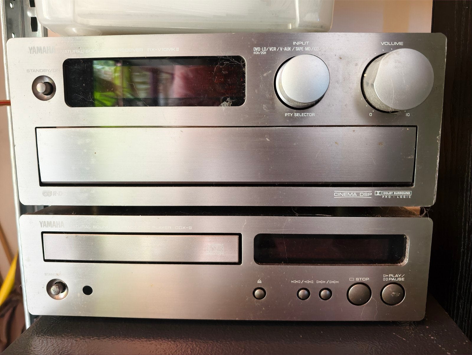Yamaha HiFi-set – Receiver, CD-speler en speakers, Ophalen of Verzenden, Gebruikt, Cd-speler, Overige merken