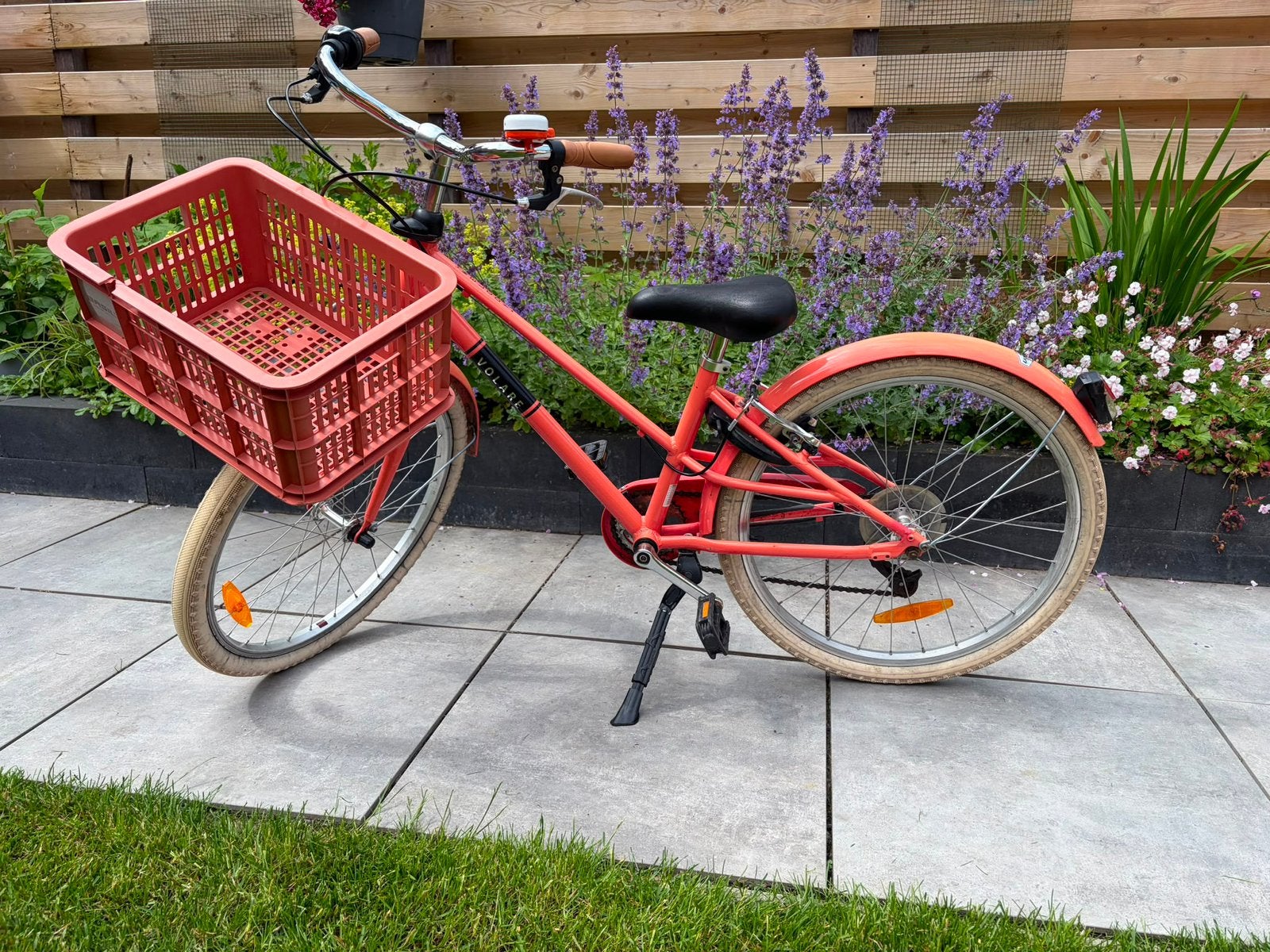 Fiets meisjesfiets Volare Melody koraal 24 inch, Ophalen, Gebruikt, 24 inch