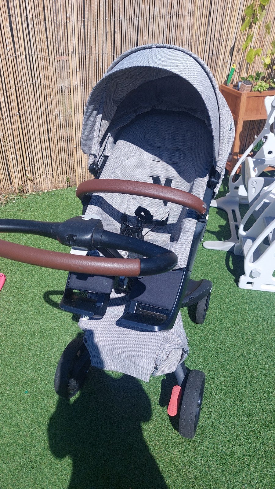 Stokke Kinderwagen - Grijs met bruine accenten, Ophalen, Zo goed als nieuw, Overige merken
