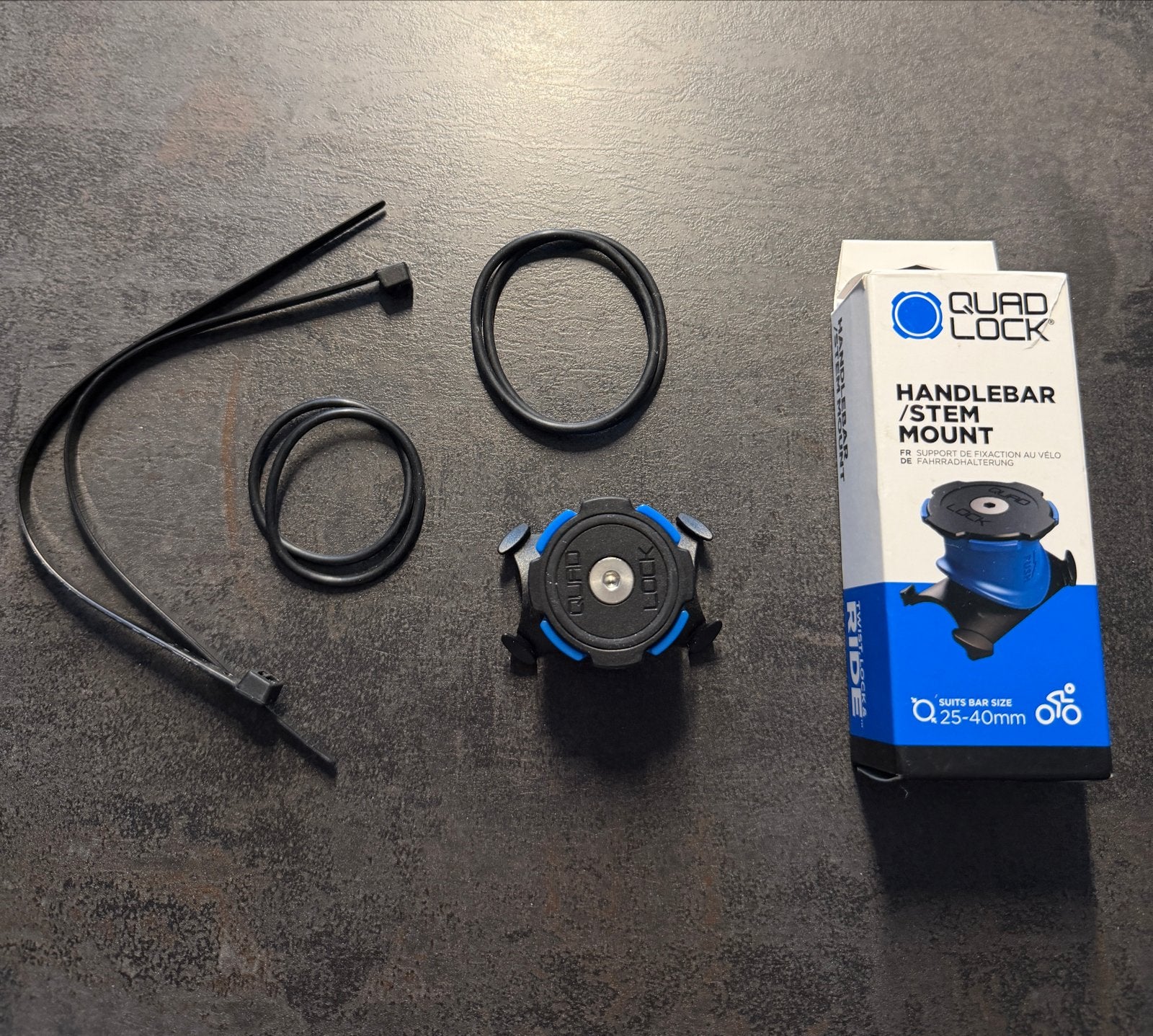 Quad Lock Handlebar/Stem Mount voor fiets, Ophalen of Verzenden, Zo goed als nieuw