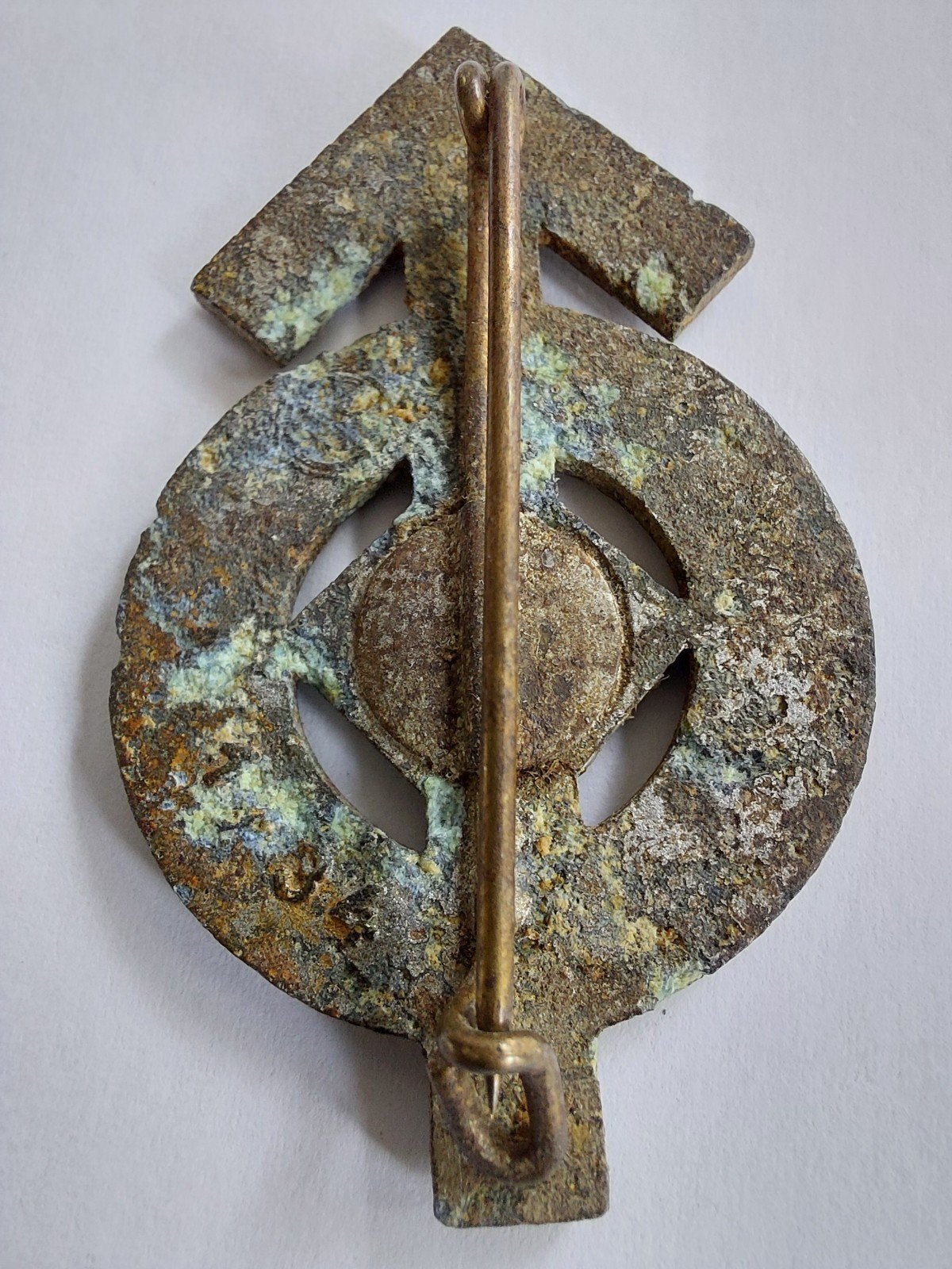 RZM M1/34 Duitse medaille-speld-badge-bodemvondst, Verzamelen, Militaria | Tweede Wereldoorlog, Verzenden, Landmacht, Duitsland