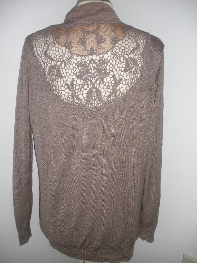 VOYELLES vest taupe bruin maat L, Maat 38/40 (M), Bruin, Ophalen of Verzenden, Zo goed als nieuw
